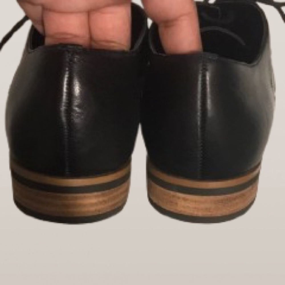 Kate Spade Saturday Black Leather Oxford Black 8 - Picture 9 of 11